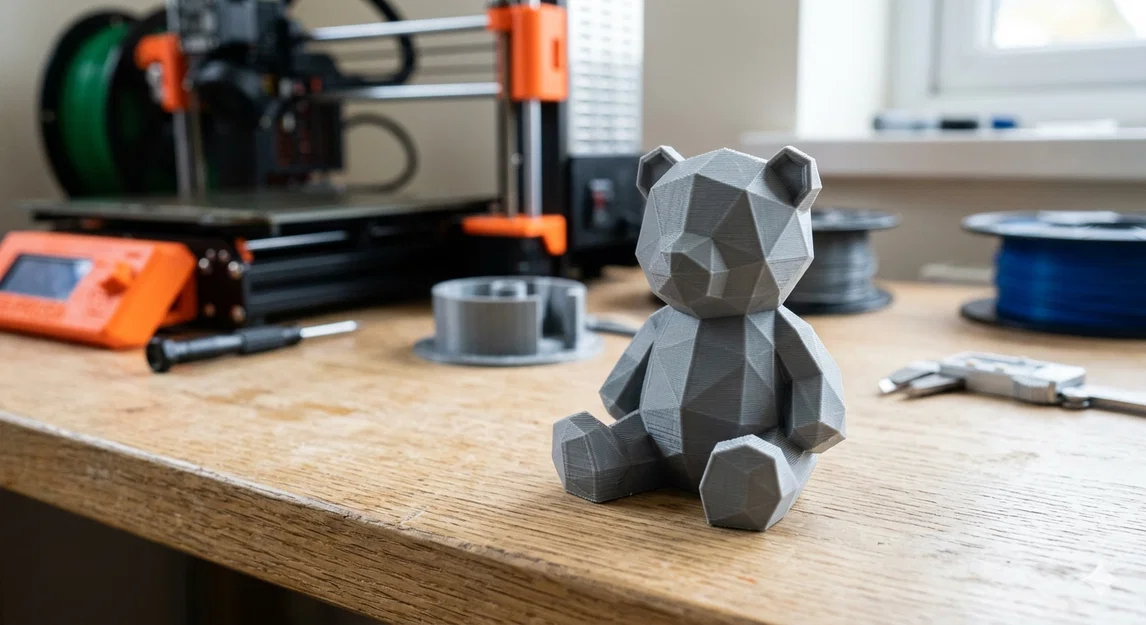 Mô hình chú gấu Low Poly in 3D cực dễ và đẹp mắt - Image 2