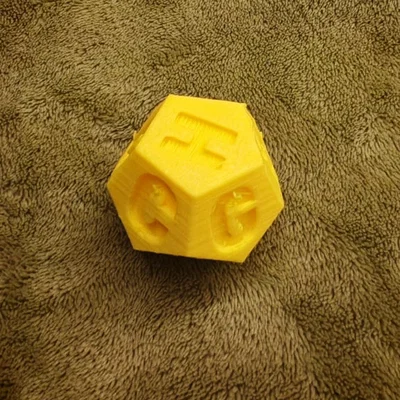 Xúc xắc 12 mặt D12 - Ghi chú nốt nhạc (có nốt "H", không có nốt "Bb")