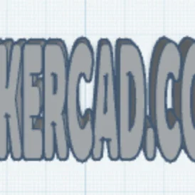 Mô hình bảng hiệu trang trí Tinkercad.com in 3D