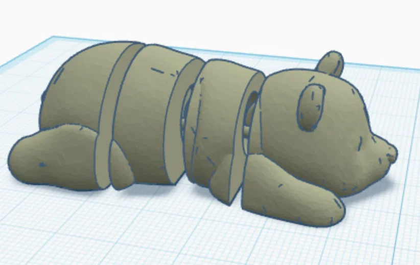 Mô hình gấu trúc Flexi Panda in 3D linh hoạt cực đáng yêu - Image 1