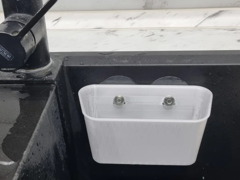 Khay Đựng Bông Rửa Chén Gắn Tường Tiện Lợi (Suction Cup Sink Organizer) - Image 1