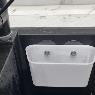 Khay Đựng Bông Rửa Chén Gắn Tường Tiện Lợi (Suction Cup Sink Organizer)