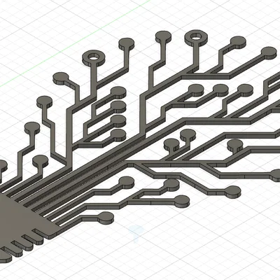 Tranh treo tường 3D hình bóng đèn mạch điện tử độc đáo