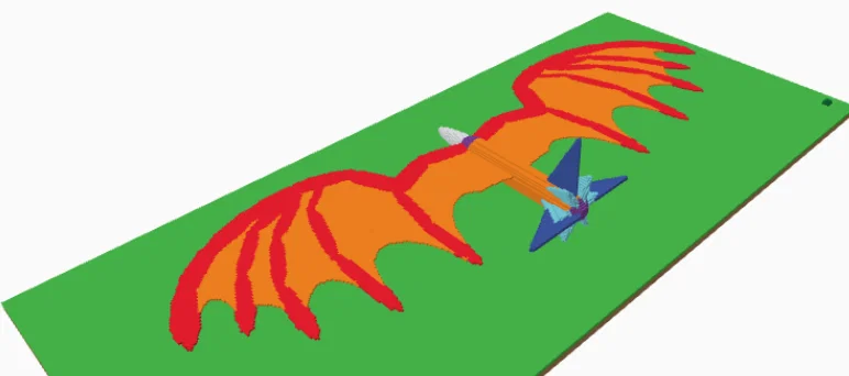 Mô hình rồng bay Dragon Glider in 3D độc đáo cho bé - Image 1