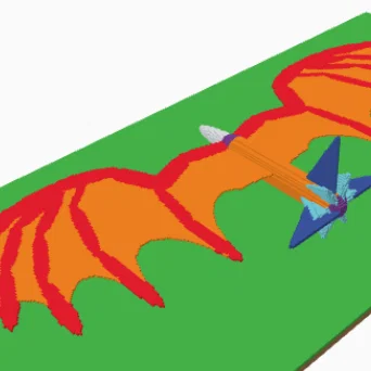 Mô hình rồng bay Dragon Glider in 3D độc đáo cho bé