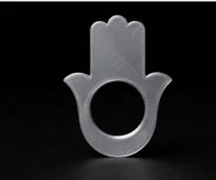 Bộ vòng giữ khăn ăn hình bàn tay Hamsa kèm khay đựng 3D sang trọng - Image 3