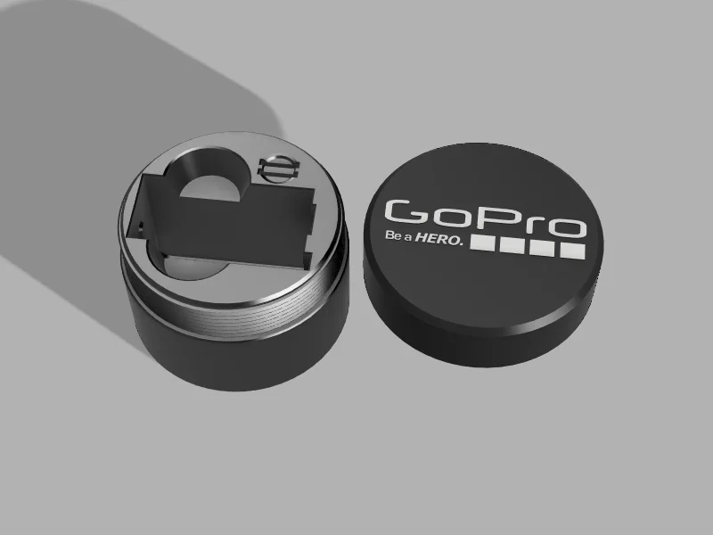 Hộp Đựng GoPro HERO 4K (2024) Nhỏ Gọn Có Nắp Vặn - Image 1