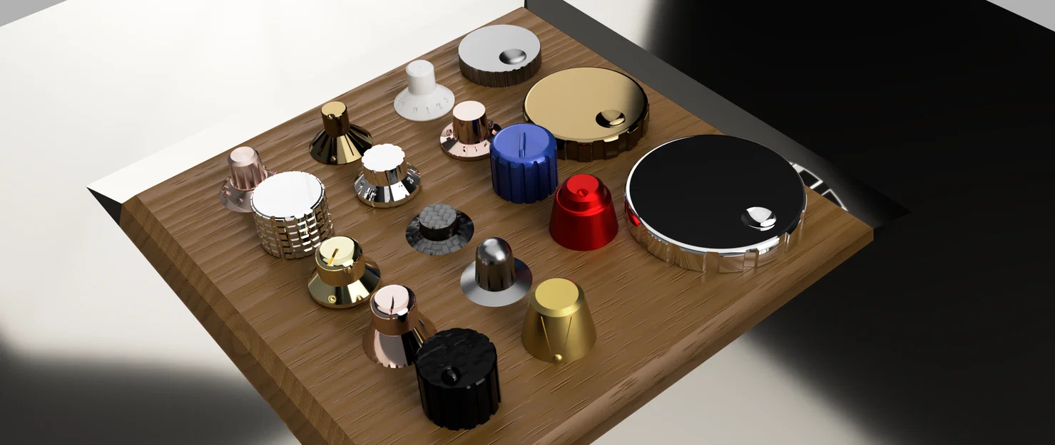 Bộ sưu tập núm vặn (knobs) cho encoder và biến trở trục 6mm - Image 1