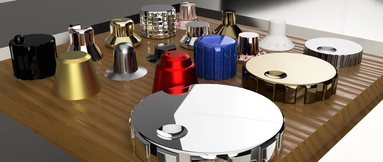 Bộ sưu tập núm vặn (knobs) cho encoder và biến trở trục 6mm - Image 2