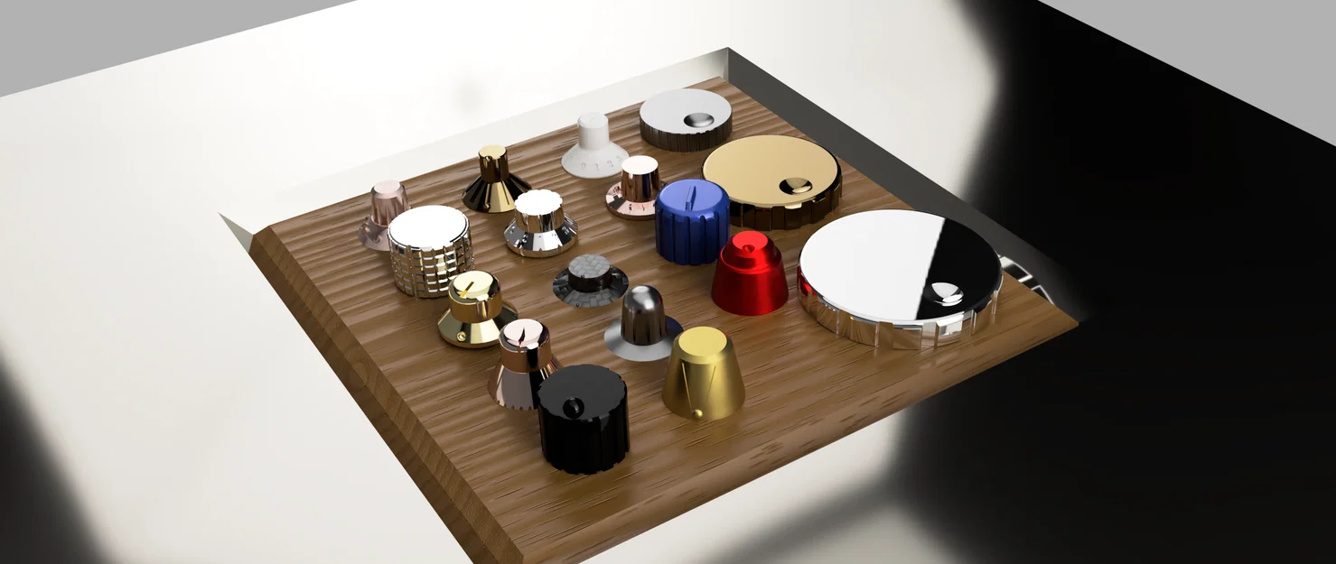 Bộ sưu tập núm vặn (knobs) cho encoder và biến trở trục 6mm - Image 3