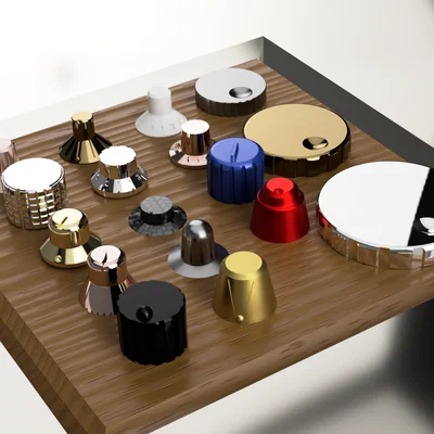 Bộ sưu tập núm vặn (knobs) cho encoder và biến trở trục 6mm