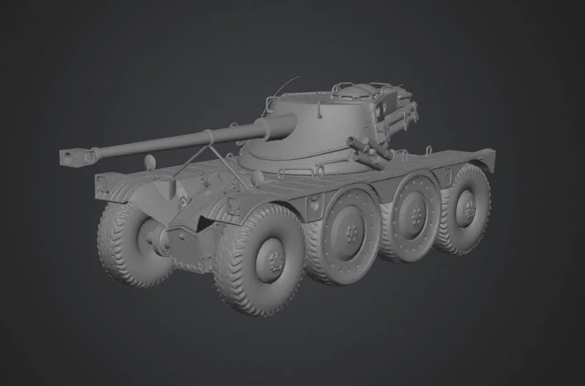 Mô hình 3D xe thiết giáp Panhard EBR 1951 tinh xảo - Image 1