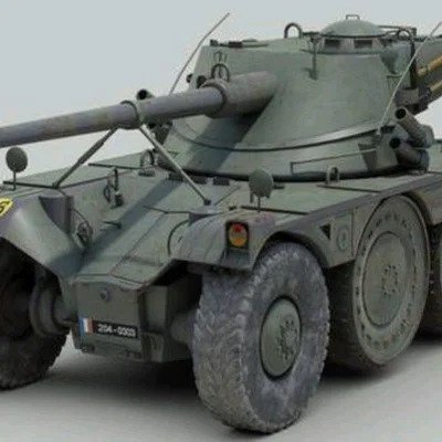 Mô hình 3D xe thiết giáp Panhard EBR 1951 tinh xảo