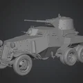 Mô hình 3D xe bọc thép hạng trung Liên Xô BA-10 - Thumbnail 1