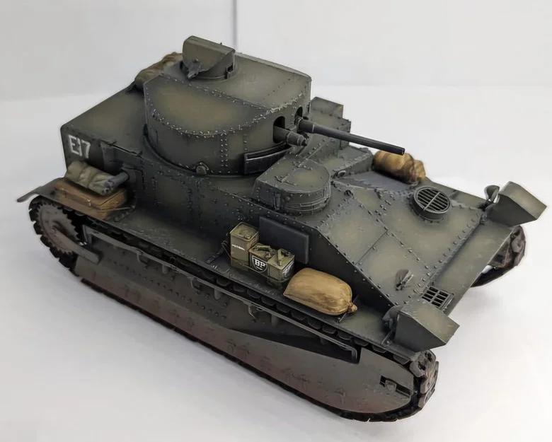 Mô hình 3D xe tăng Vickers Medium Mark II (1925-1939) chi tiết - Image 2