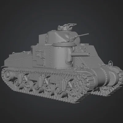 Mô hình xe tăng M3 Lee (1941-1955) in 3D chi tiết cực đỉnh