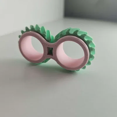 Nhẫn xoay bánh răng Fidget Gear Ring độc đáo giải tỏa căng thẳng