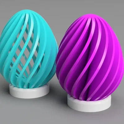 Mô hình quả trứng phục sinh 3D trang trí (12 biến thể)