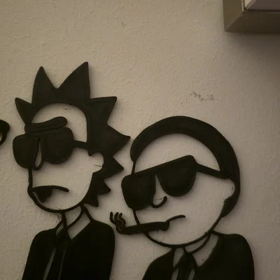 Mô hình trang trí tường Rick and Morty cực chất cho fan