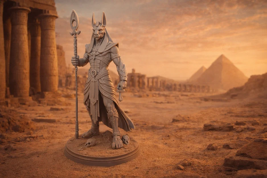 Mô hình tượng thần Anubis 3D: Tinh xảo và đầy huyền bí - Image 1