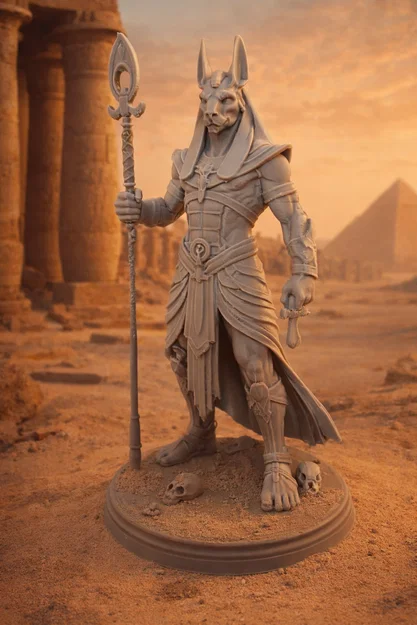 Mô hình tượng thần Anubis 3D: Tinh xảo và đầy huyền bí - Image 2