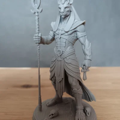 Mô hình tượng thần Anubis 3D: Tinh xảo và đầy huyền bí