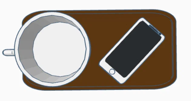 Bộ cốc và khay lót để bàn in 3D tiện dụng - Image 2