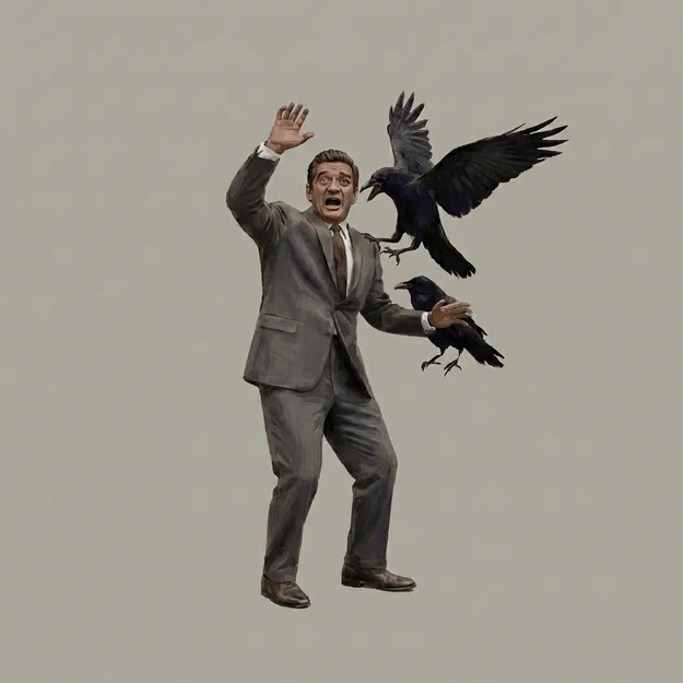 Mô hình 3D tiểu cảnh kinh điển The Birds 1963 - Image 4