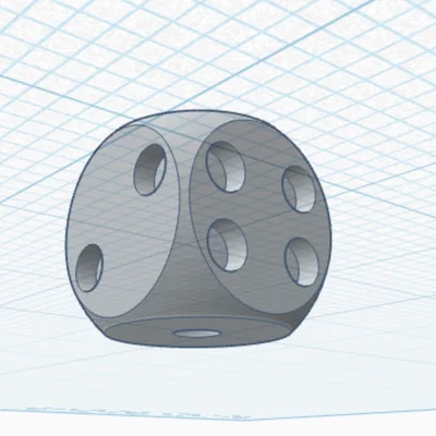 Mô hình xúc xắc 6 mặt (6-sided dice) in 3D cực chuẩn