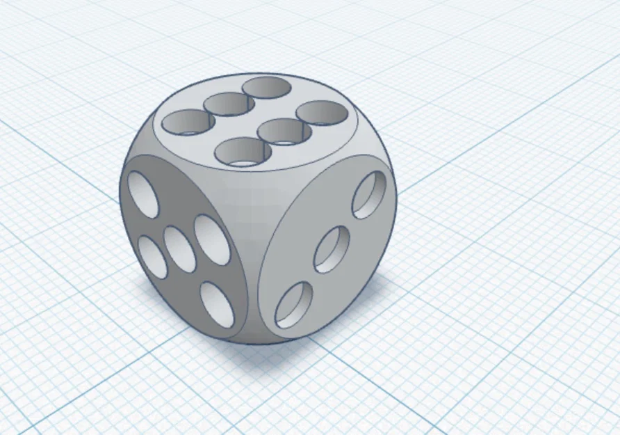 Mô hình xúc xắc 6 mặt (6-sided dice) in 3D cực chuẩn - Image 2