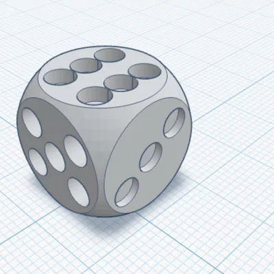 Mô hình xúc xắc 6 mặt (6-sided dice) in 3D cực chuẩn