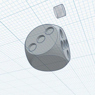 Mô hình xúc xắc 6 mặt (6-sided dice) in 3D cực chuẩn