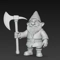 Mô hình Dwarf with Pickaxe - Chú lùn khai thác quặng in 3D - Thumbnail 2