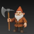 Mô hình Dwarf with Pickaxe - Chú lùn khai thác quặng in 3D - Thumbnail 3