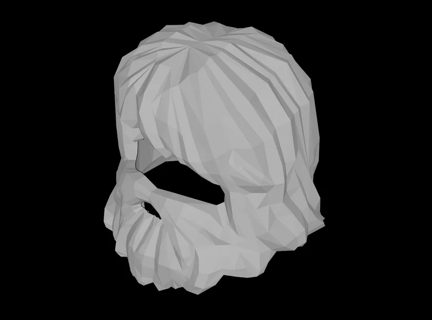 Tóc và Râu Shaggy cho Minifig LEGO - Mẫu in 3D chất lượng cao - Image 1