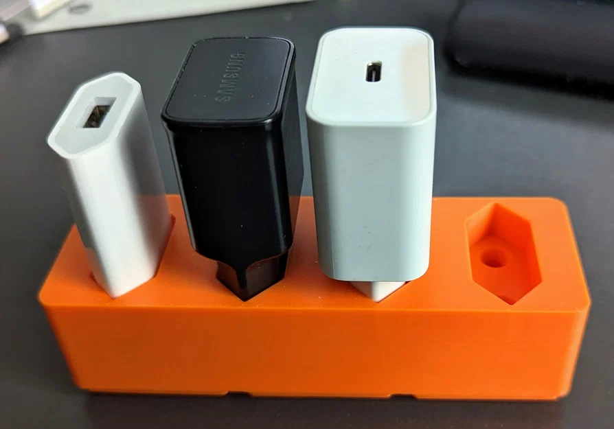 Gridfinity cho các loại củ sạc USB (có thể tùy chỉnh) - Image 1