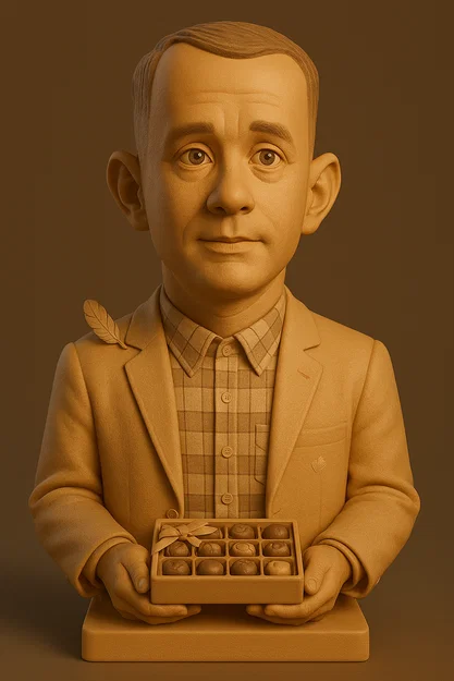Tượng Bán Thân Forrest Gump – Mô Hình Sưu Tầm Ấn Tượng - Image 1