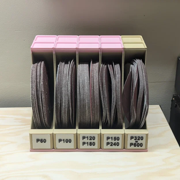 Khay Đựng Đĩa Chà Nhám Tương Thích Gridfinity Với Ngăn Chứa Phía Trên - Image 2