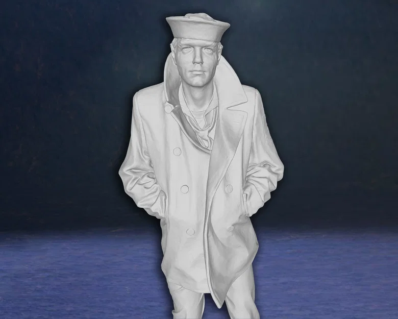 Tượng mô hình 3D Lone Sailor Memorial - Người thủy thủ cô độc - Image 1