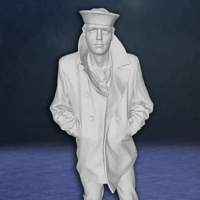 Tượng mô hình 3D Lone Sailor Memorial - Người thủy thủ cô độc