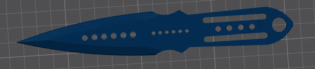 Mô hình dao phóng (throwable knife) in 3D giải trí ngoài trời - Image 1