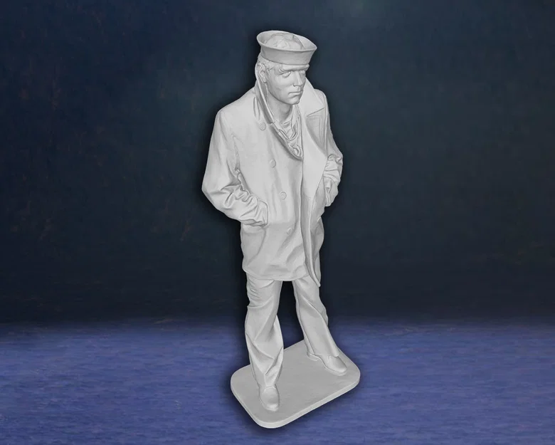Tượng mô hình 3D Lone Sailor Memorial - Người thủy thủ cô độc - Image 3