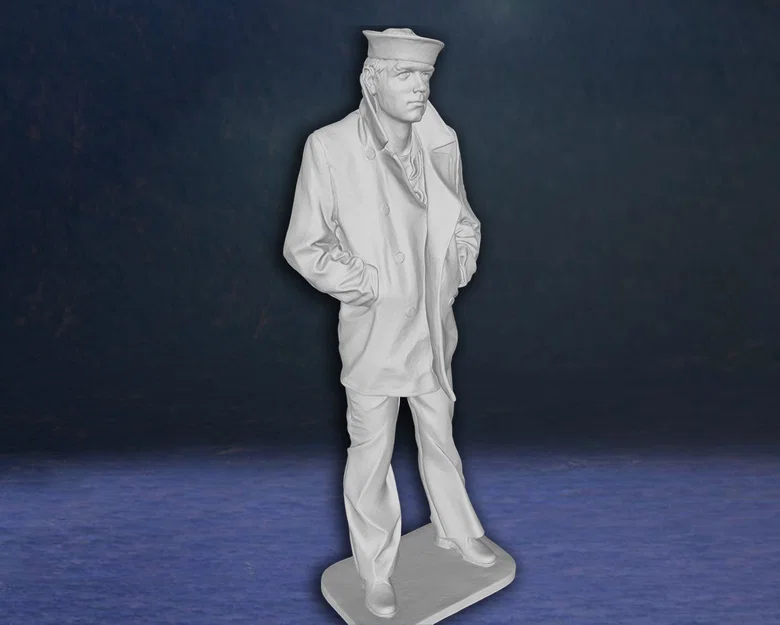 Tượng mô hình 3D Lone Sailor Memorial - Người thủy thủ cô độc - Image 4