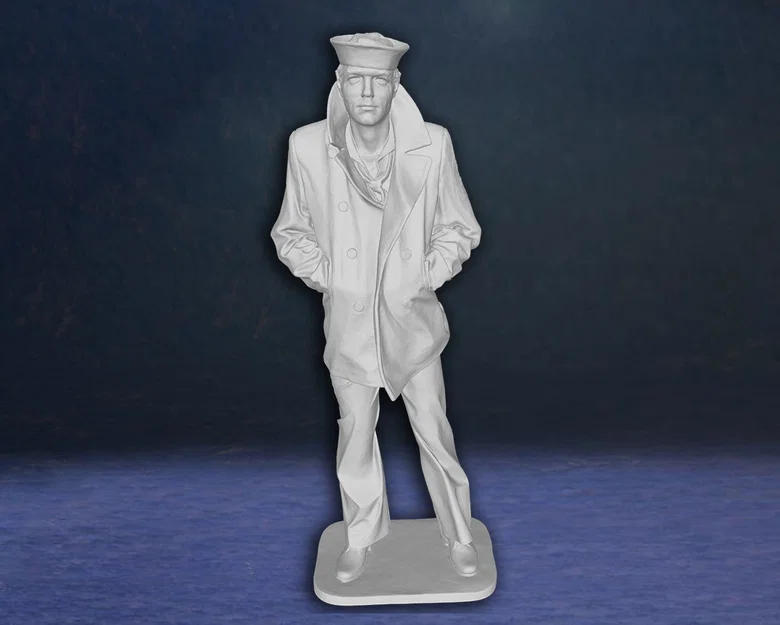 Tượng mô hình 3D Lone Sailor Memorial - Người thủy thủ cô độc - Image 5