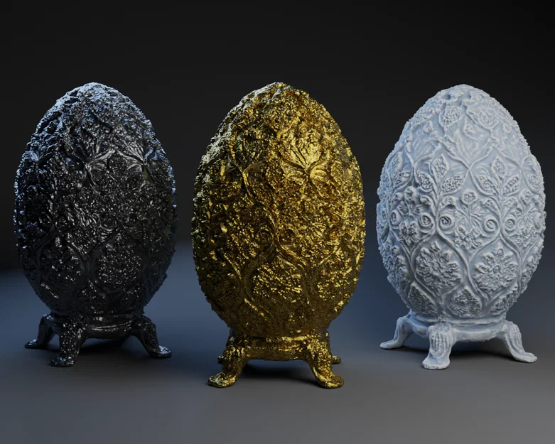 Mẫu in 3D Fancy Egg: Quả trứng trang trí nghệ thuật cực đẹp - Image 1