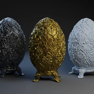 Mẫu in 3D Fancy Egg: Quả trứng trang trí nghệ thuật cực đẹp