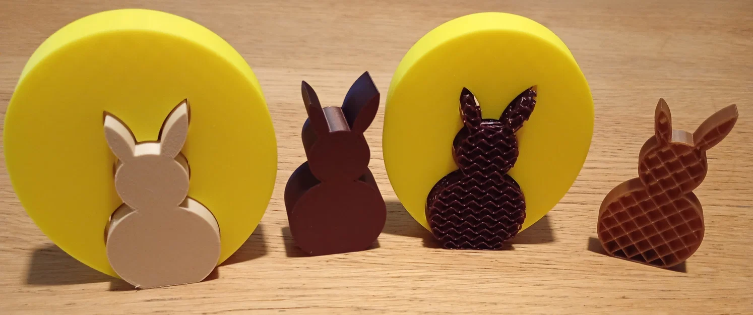 Mô hình thỏ Phục sinh trong trứng trang trí 3D dễ thương - Image 1