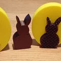 Mô hình thỏ Phục sinh trong trứng trang trí 3D dễ thương - Thumbnail 1