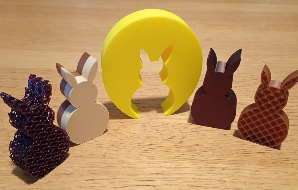 Mô hình thỏ Phục sinh trong trứng trang trí 3D dễ thương - Image 2