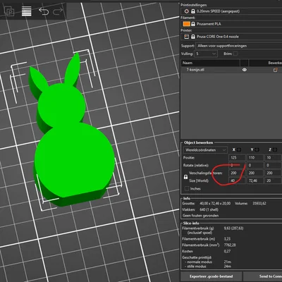 Mô hình thỏ Phục sinh trong trứng trang trí 3D dễ thương